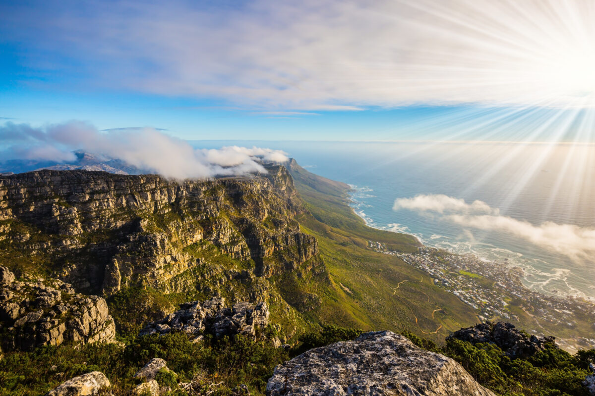 View from Table Mountain across the Atlantic